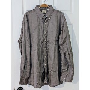 Harrison XL Mens Button Down Shirt Long Sleeve Cotton Made in‎ USA NWOT